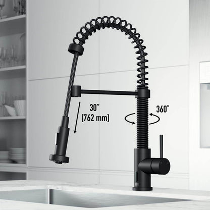 VIGO Edison Single Handle Pull-Down Sprayer Kitchen Faucet w/ Touchless Sensor