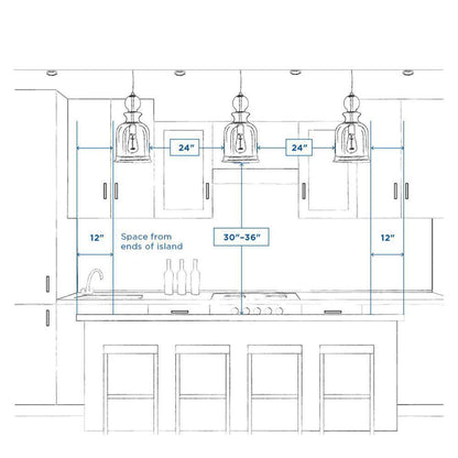 Progress Lighting Elara 22.87 in. 4-Light Dining Room Brushed Nickel Chandelier