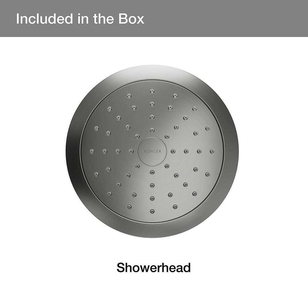 KOHLER Forte 1-Spray Pattern 5.5 in. Single Wall Mount Fixed Shower Head