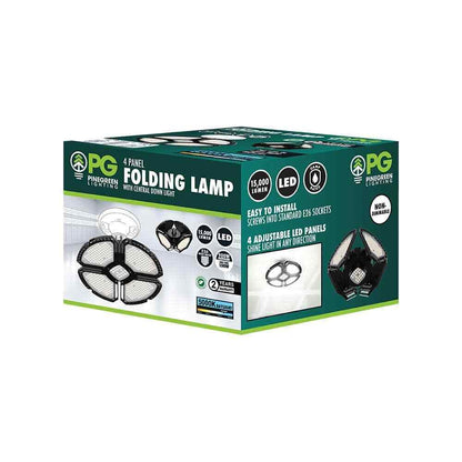 Pinegreen Lighting 15 000 Lumens LED 4-Panel Garage E26 Bulb 5000K Daylight