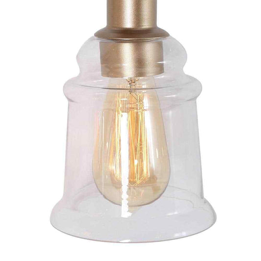 Uolfin 3-Light Brass Bell Bathroom Vanity Light
