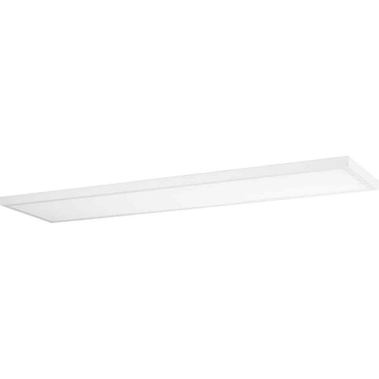 Progress Lighting Everlume Satin White Modern LED Linear Panel Light Flush Mount