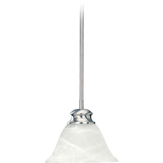 Volume Lighting Troy 1-Light Brushed Nickel Ceiling Mini Pendant Light