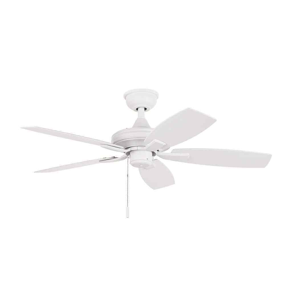 Hampton Bay Gazebo III 42 in. Indoor/Outdoor Matte White Ceiling Fan