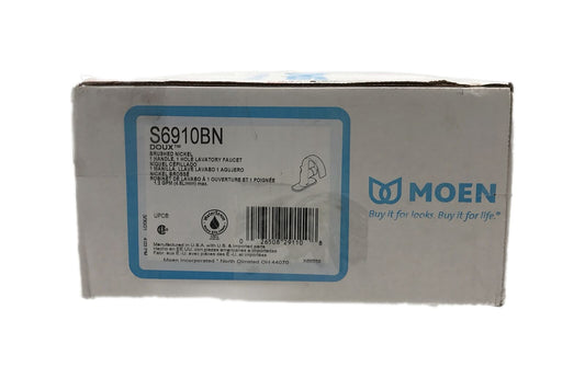 MOEN Doux Single Hole Single-Handle Bathroom Faucet in Brushed Nickel S6910BN