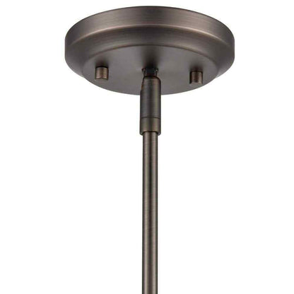 Light Society Montreal 1-Light Modern Bronze Pendant with Clear Glass Shade