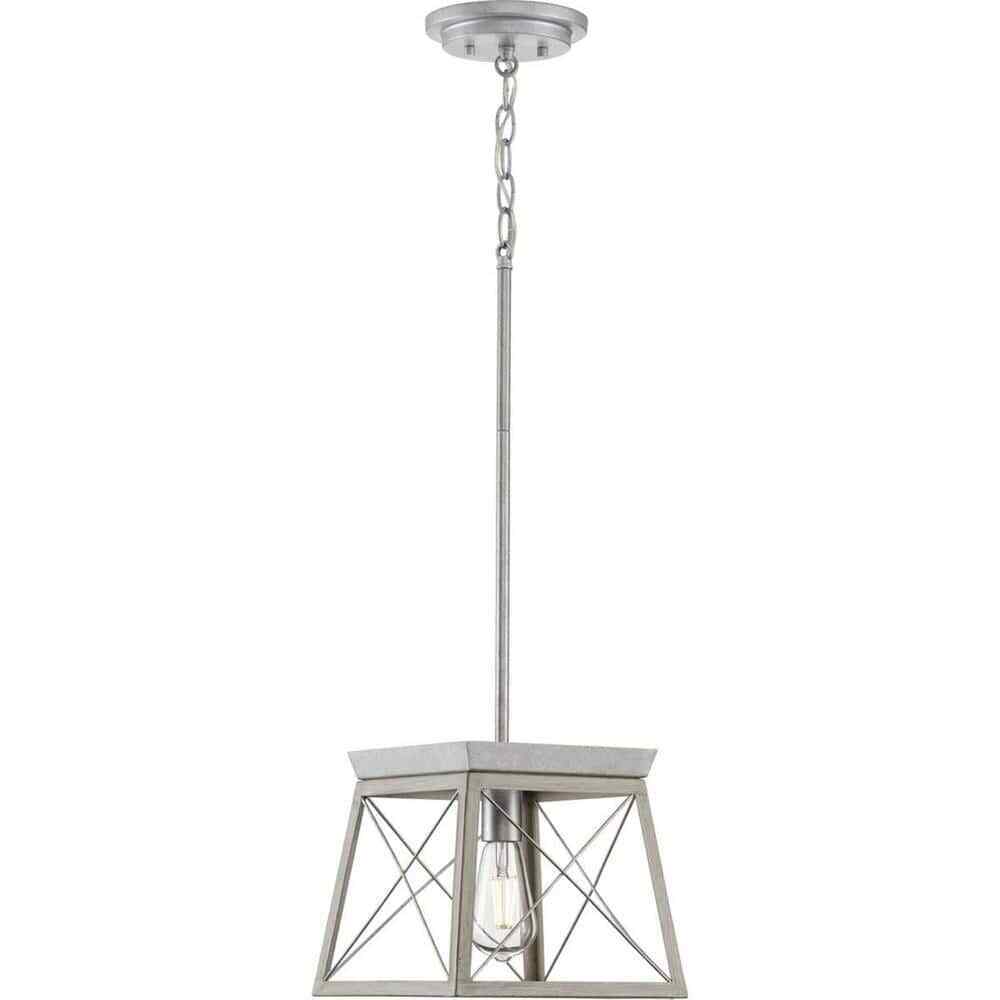Progress Lighting Briarwood 1-Light Bleached Oak Kitchen Mini-Pendant Hanging