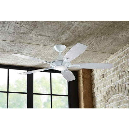 Home Decorators Petersford 52 in. Integrated LED Indoor White Ceiling Fan