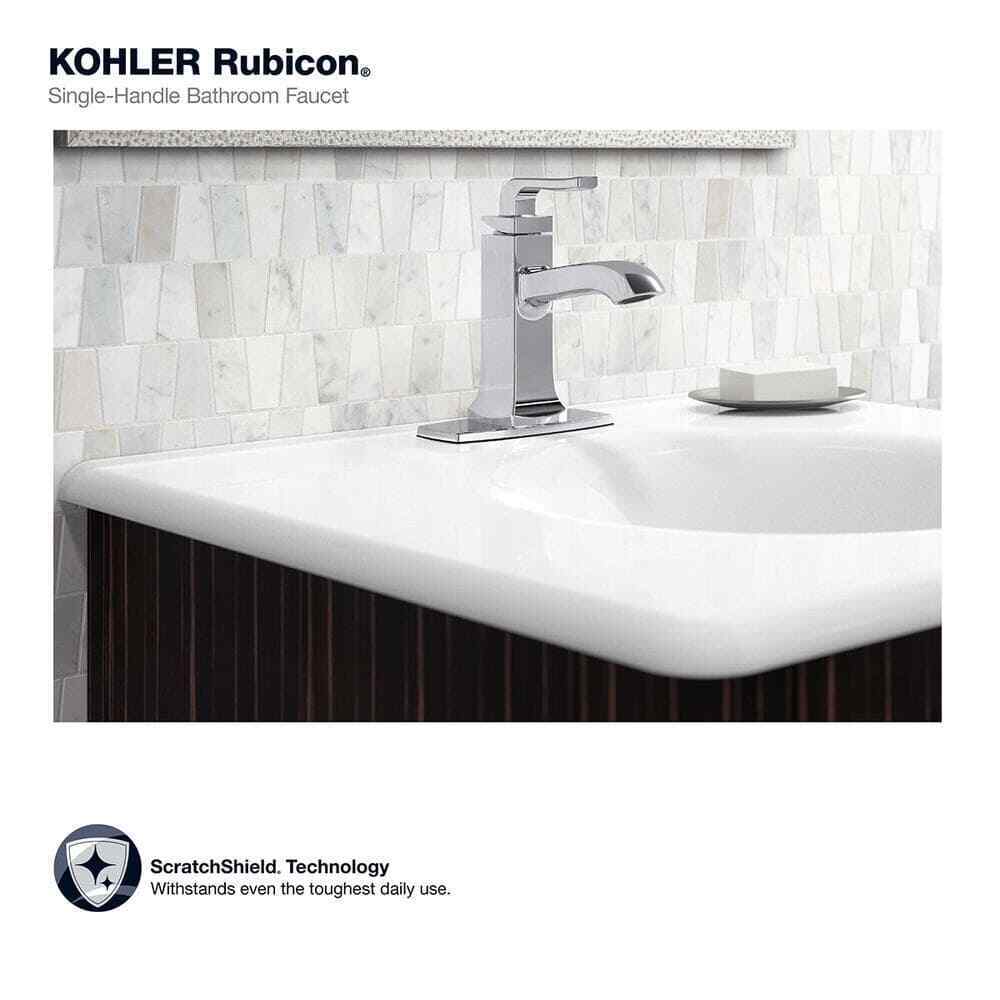 KOHLER Rubicon Single Hole Single-Handle Bathroom Faucet in Polished Chrome