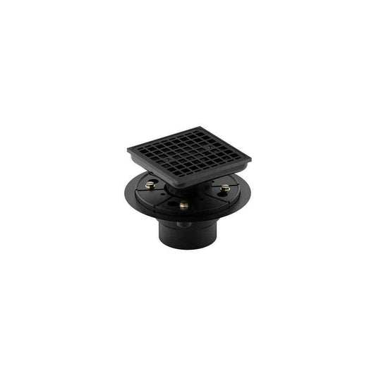 KOHLER Clearflo Square Design Tile-In Shower Drain in Matte Black K-9136-BL