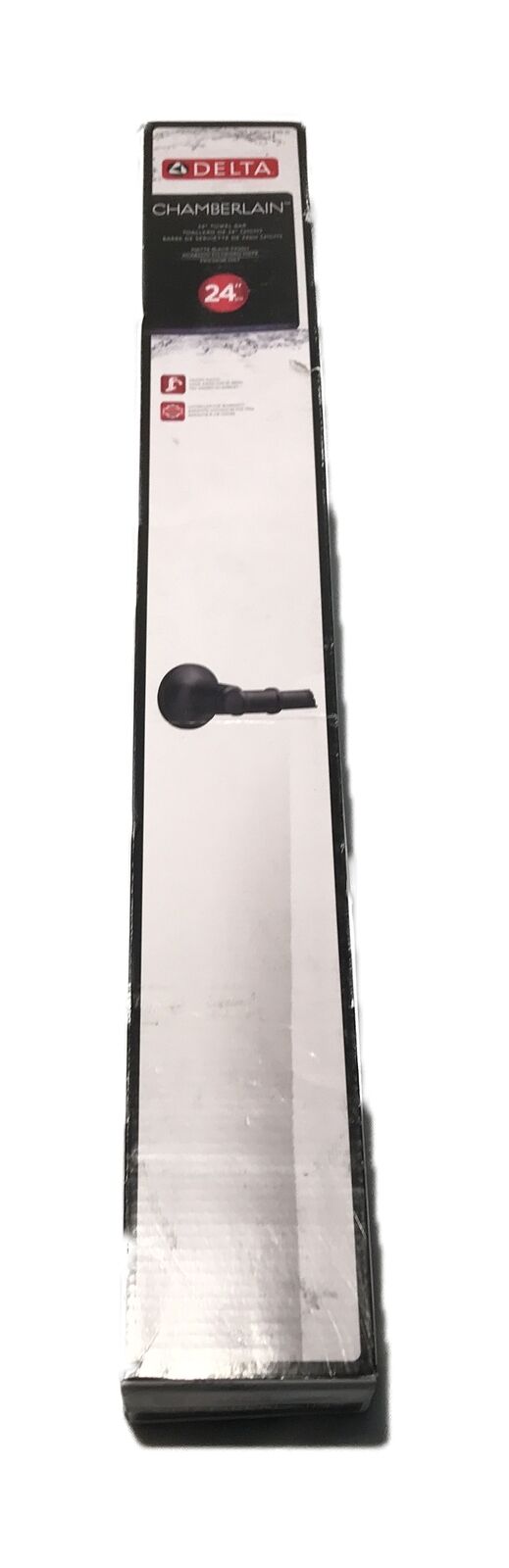 Delta Chamberlain 24 in. Wall Mount Towel Bar in Matte Black