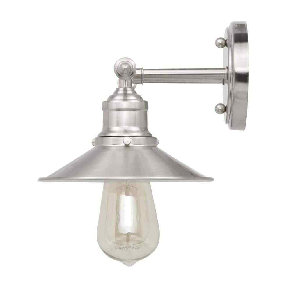 Home Decorators Glenhurst 16 in. 2-Light  Brushed Nickel  Vanity Light Fixture