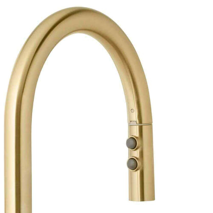 Glacier Bay Upson Single-Handle Pull-Down Sprayer Kitchen Faucet in Matte Gold