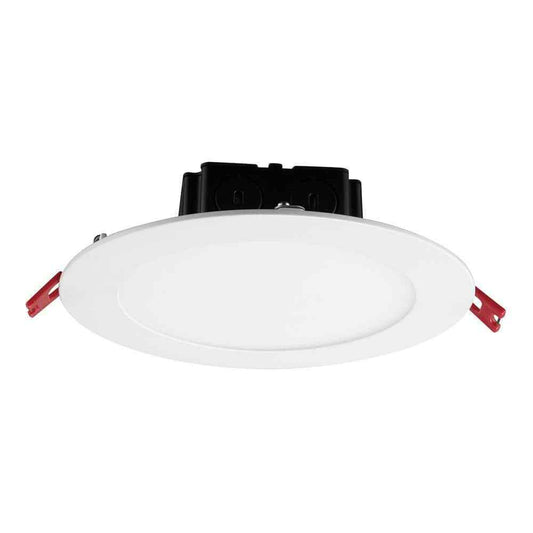 Commercial Electric 6 in. White Flush Round Wet Rated LED  Recessed Lighting Kit