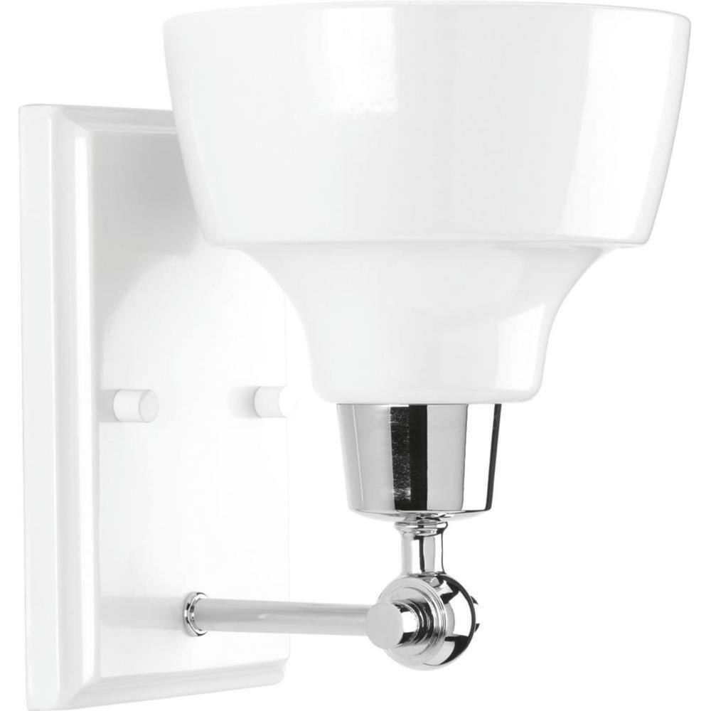 Progress Lighting Bramlett Collection 1-Light Polished Chrome Vanity Light