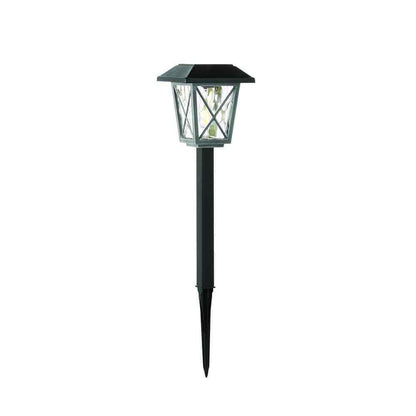 Hampton Bay Oakleigh Solar LED Landscape Pathway Light Vintage Bulb 4-Pack