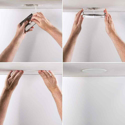 HALO HLBPH 6 in. Canless IC Rated Dimmable Integrated LED Recessed Light Kit