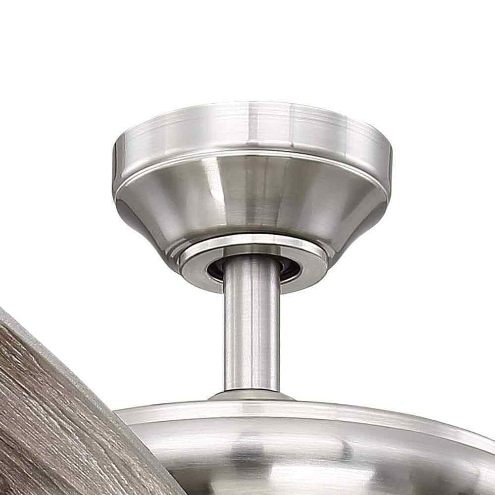 Hampton Bay Menage 56 in. LED Indoor Low Profile Brushed Nickel Ceiling Fan