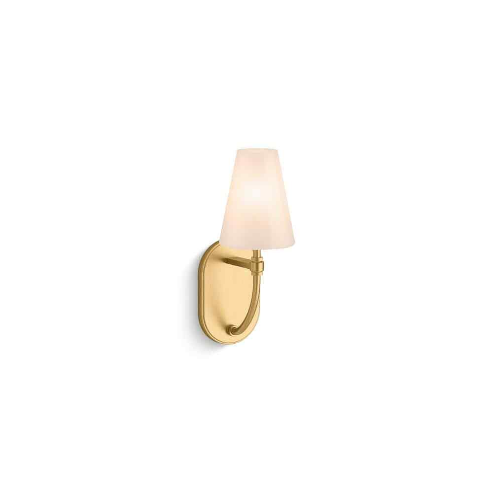 KOHLER Kernen By Studio McGee One-Light Brushed Moderne Brass Wall Sconce