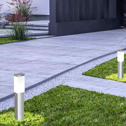 Eglo Calgary 4 in. W x 17.12 in. H Stainless Steel Outdoor Path Light