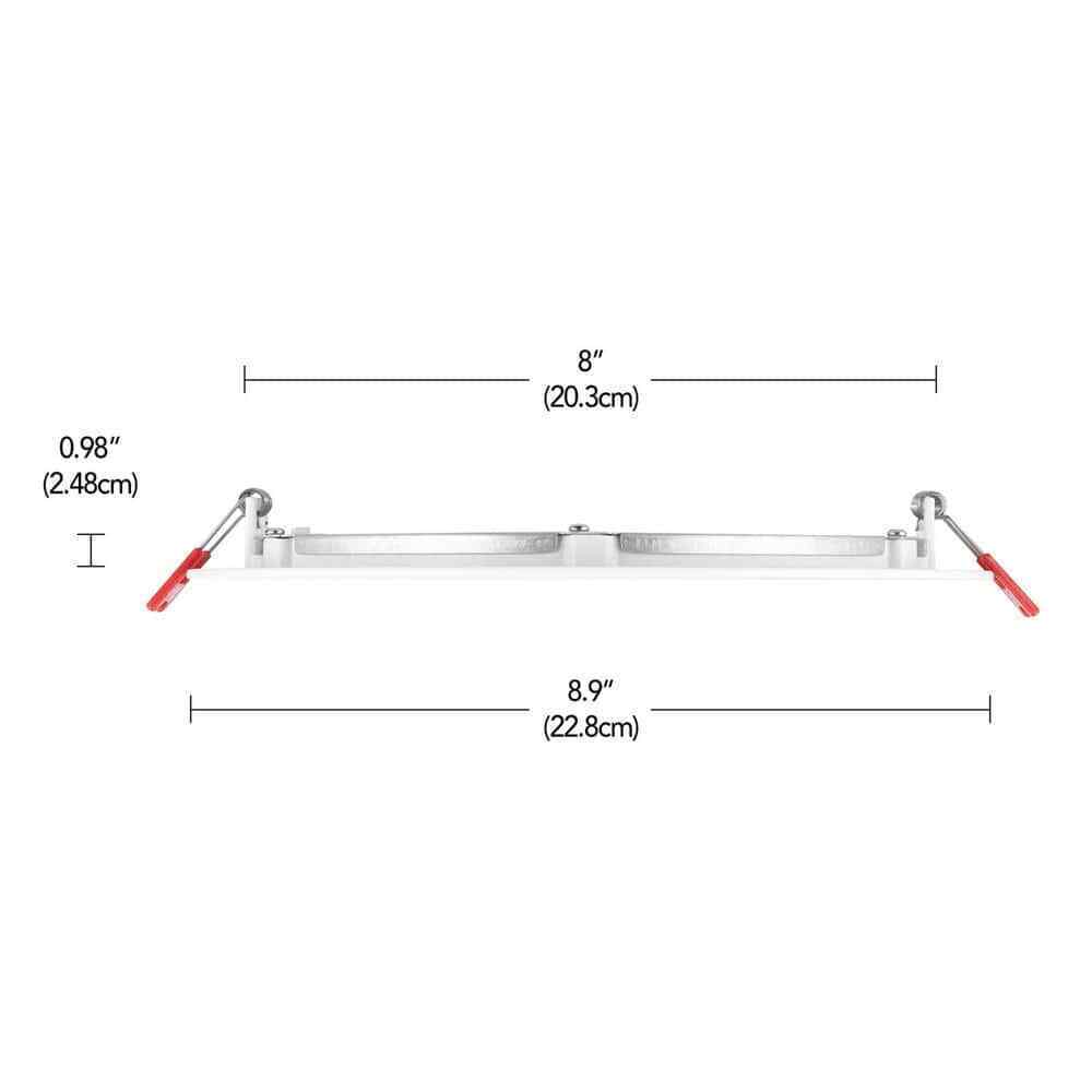 Commercial Electric 8 in. Selectable Color Temperature LED Recessed Lighting Kit