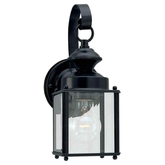 Generation Lighting Jamestown Black Outdoor Traditional Wall Lantern Sconce