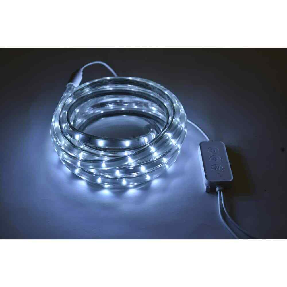 EcoSmart 16.4 ft. RGB Color Dimmable Linkable Plug-In LED Outdoor Rope Light