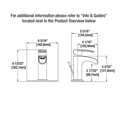 Glacier Bay Kiso Single Hole Single-Handle Low-Arc Bathroom Faucet in Chrome