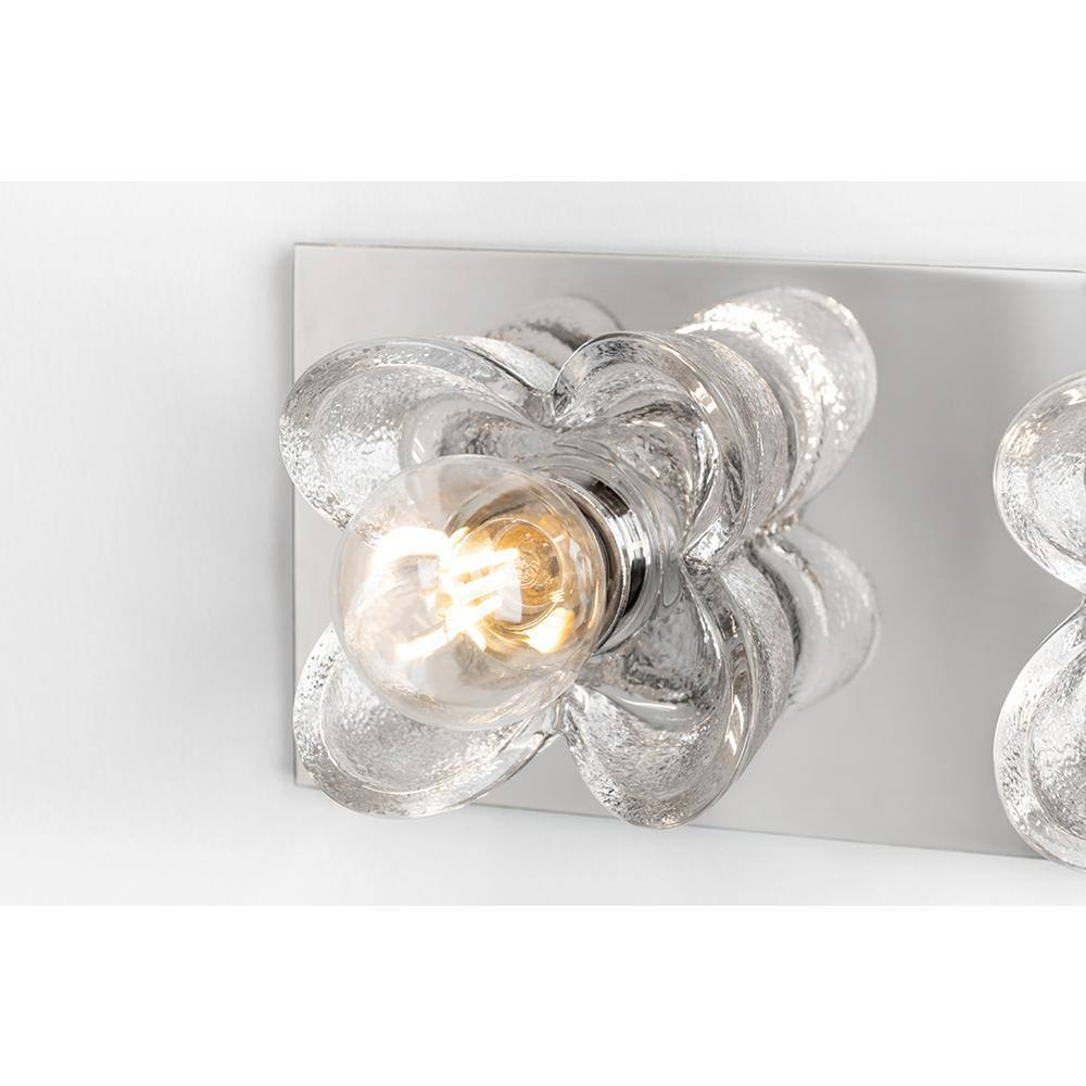 MITZI HUDSON VALLEY LIGHTING Shea 11 in. 2-Light Polished Nickel Vanity Light