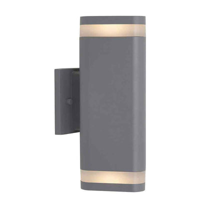 Artika Scintilly Gray Modern Outdoor Hardwired Light Wall Lantern Sconce