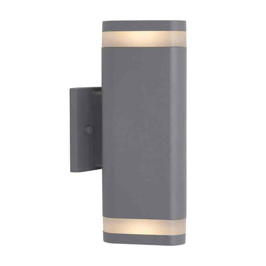 Artika Scintilly Gray Modern Outdoor Hardwired Light Wall Lantern Sconce