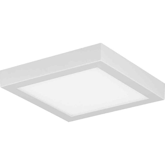 Progress Lighting Everlume White Integrated LED Edgelit Square Semi-Flush Mount