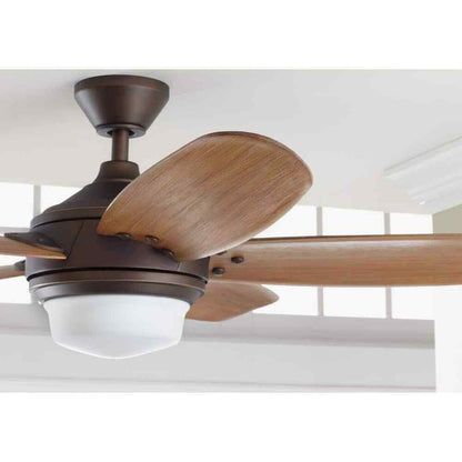 Home Decorators Breezemore 56 in. Indoor LED Mediterranean Bronze Ceiling Fan