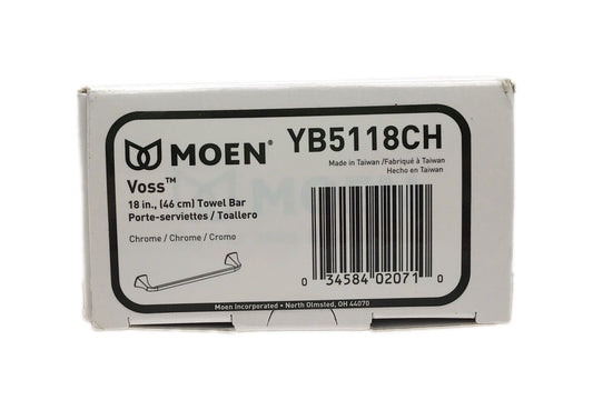 MOEN Voss 18 in. Towel Bar in Chrome YB5118CH
