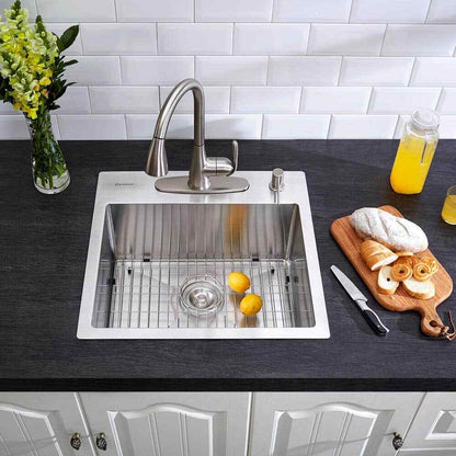Glacier Bay Professional 23 in Drop-in 16G Stainless Single Bowl Kitchen Sink
