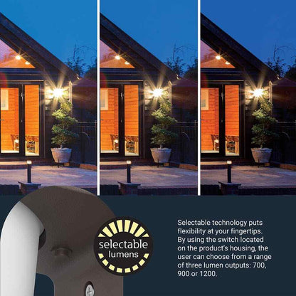 HALO FE 1-Light Bronze LED Outdoor Lantern Sconce with Dusk to Dawn FE12S40FDB