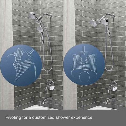 KOHLER Awaken 3-Spray 5 in. Dual Wall Mount Shower Head in Polished Chrome