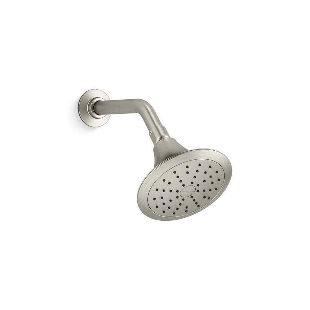 KOHLER Forte 1-Spray Pattern 5.5 in. Single Wall Mount Fixed Shower Head