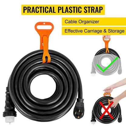 VEVOR 10 ft. Generator Extension Power Cord 250-Volt 50 Amp  Twist Lock