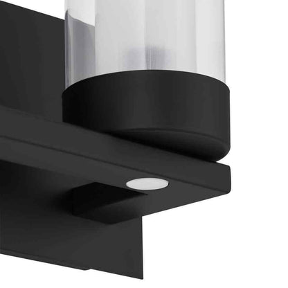 Home Decorators Samantha 3Light Matte Black LED Integrated Bathroom Vanity Light