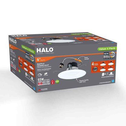 HALO LT 5/6 in. LED Retrofit Module with Baffle Trim 5CCT 750lm