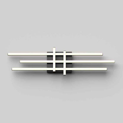 Artika Grid 27 in. Light Matte Black LED 3 CCT Vanity Light Bar for Bathroom