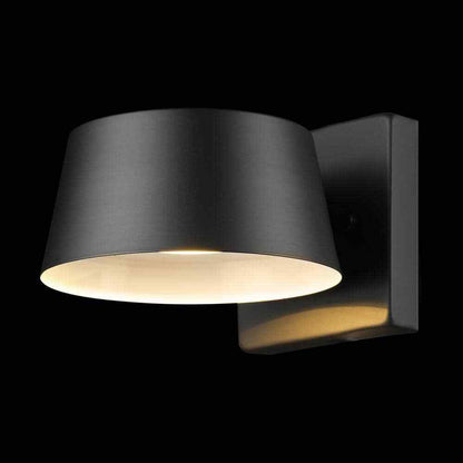 Globe Electric Maisel Matte Black Indoor/Outdoor Integrated LED Wall Sconce