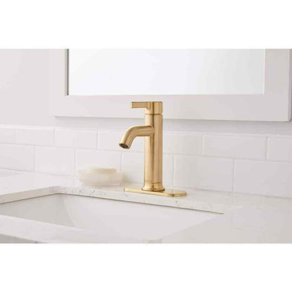 Glacier Bay Ryden Single Hole Single-Handle Bathroom Faucet in Brushed Gold