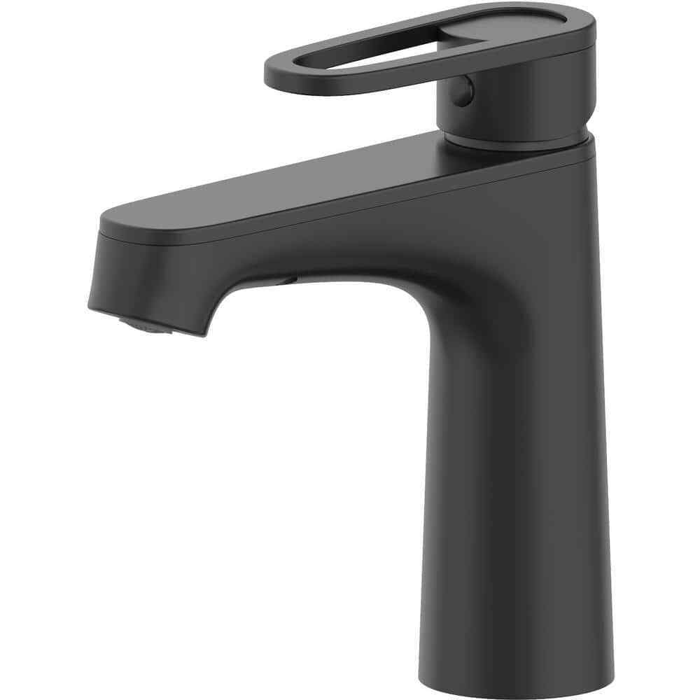 Glacier Bay Kendrick Single Hole Single-Handle Bathroom Faucet in Matte Black