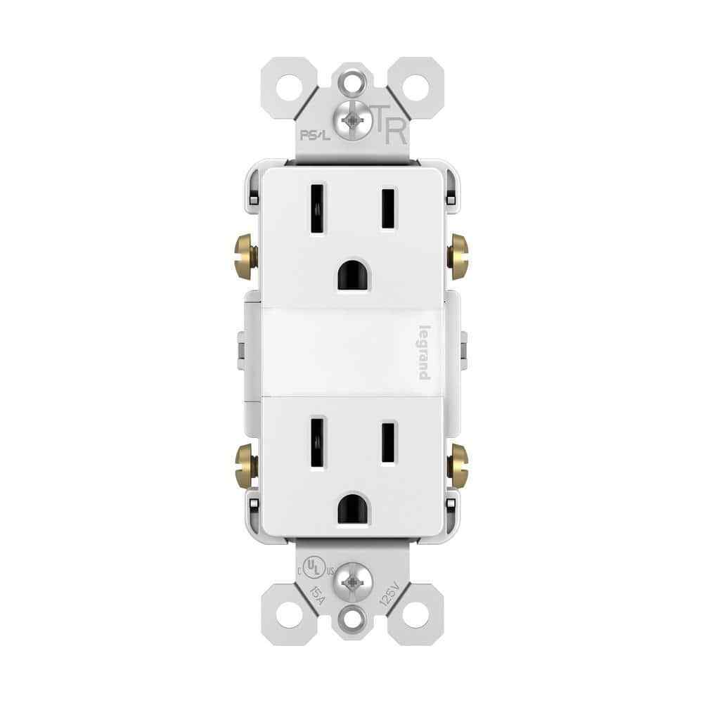 Legrand radiant 15 Amp 125-Volt Tamper Resistant Duplex Outlet White