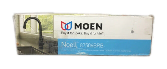 MOEN Noell Single-Handle Kitchen Faucet w/ Side Sprayer in Mediterranean Bronze