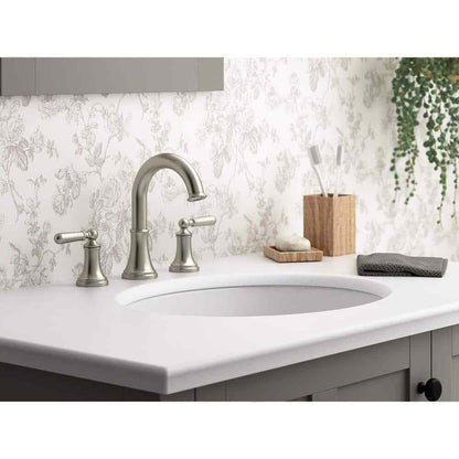 KOHLER Capilano 8 in. Widespread 2-Handle Bathroom Faucet in Brushed Nickel