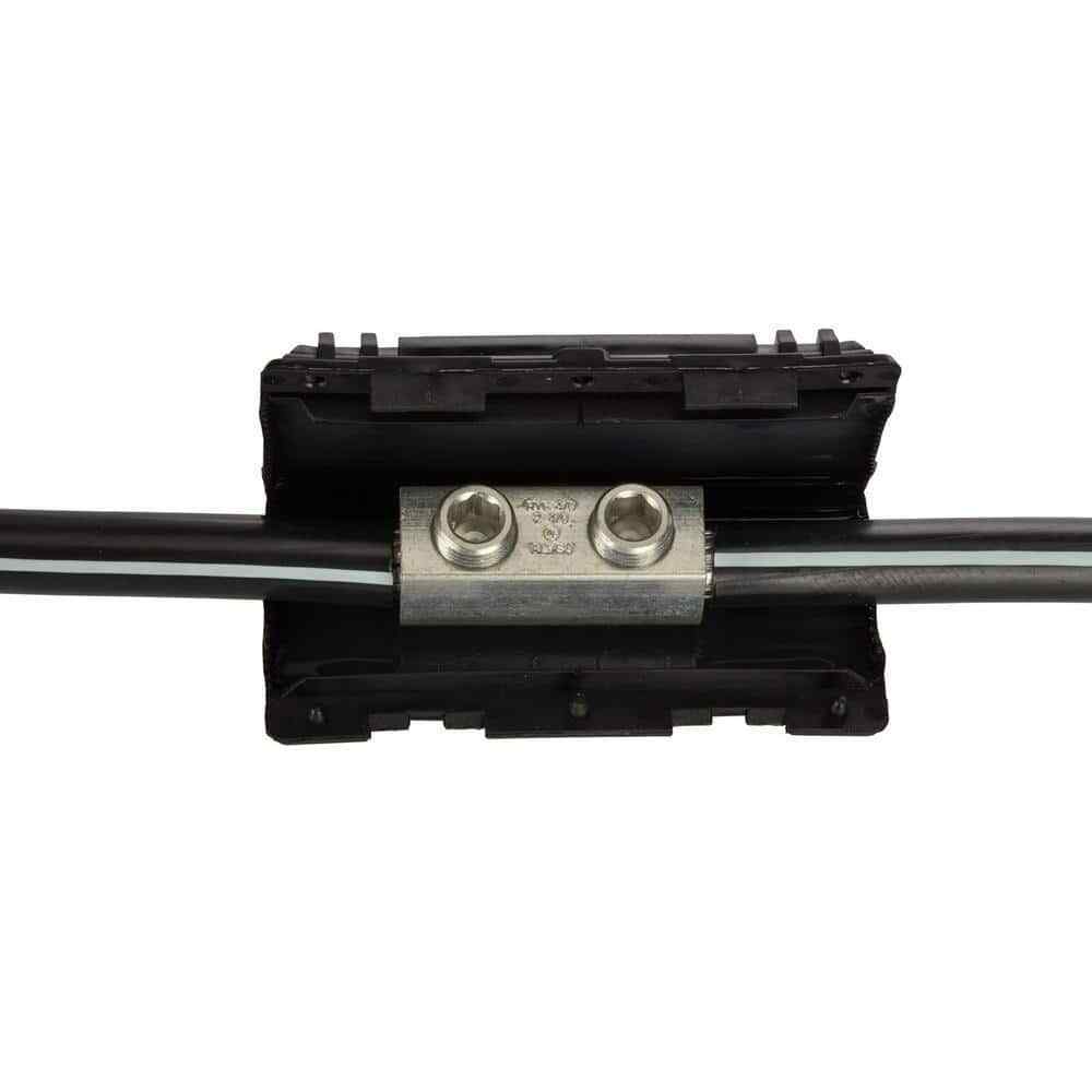 NSI #2 - 4/0 AWG In-Line Gel Splice Kit with Connector Black ESGS-4/0