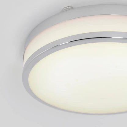 Artika Luna 12 in. 1-Light Chrome Integrated LED Modern Ceiling Light Fixture